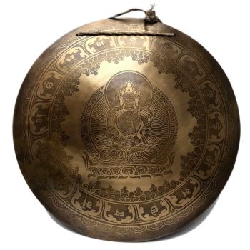 Tibetan Flat Gong , Aparimit Buddha Design
