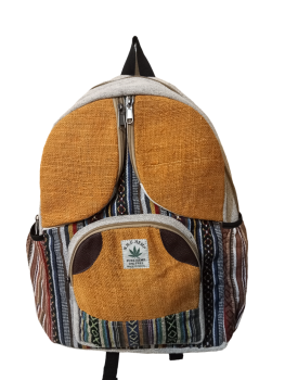 RHB80 Handmade Sustainable Hemp & Cotton Mix Backpack For Unisex