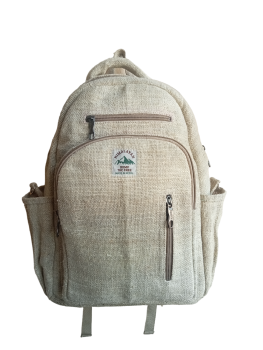 Organic Hemp Backpack: 30x42x13cm Vintage Style for Everyday Use