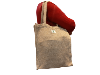 Natural Fusion: Hemp & Cotton Blend Grocery Tote with Handle