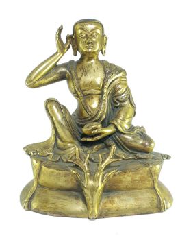  Old Stock , Tibetan Statue of Milarepa, Full Fire Gold Plated , Last Piece