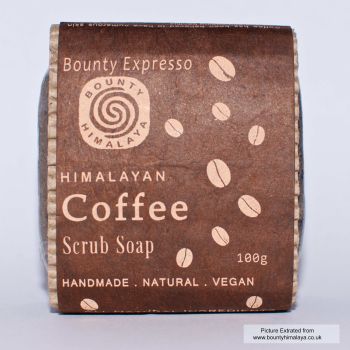  Coffee Scrub Soap , Bounty Himalaya Handcrafted Original & Pure