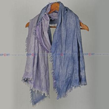 cashmere revesable shawl-blue