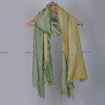 cashmere revesable shawl-green