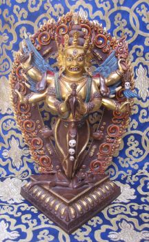 Tibetan Master Quality Gold Plated Vajrakillaya Phurba