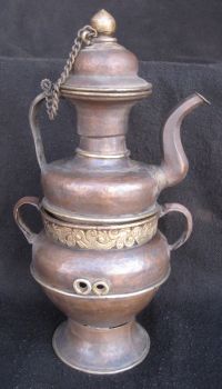Antique Tibetan Handmade Copper Teapot , Nepal