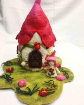 Woolen Felt Fairy House