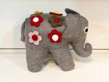 HandFelted Eco-Friendly Elephant For Decoration