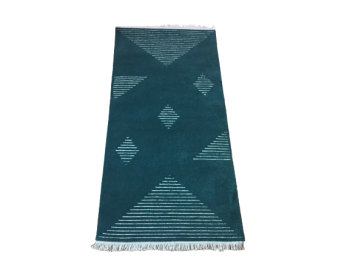 Handknotted/Handmade Nepali Woolen Carpet 60 Knots 72 Cm x 146 Cm (2.36 Ft x 4.82 Ft)