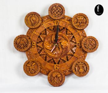 Wooden Watch With Astamangal 