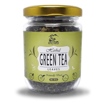 Natural & Organic Naturally Dried Herbal Leaf Green Tea 70G.