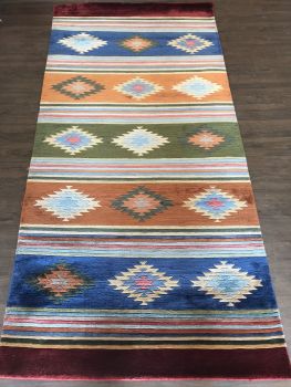 handknotted nepali carpet pure tibetan silk