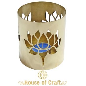 Handmade Brass Lotus Lampshade