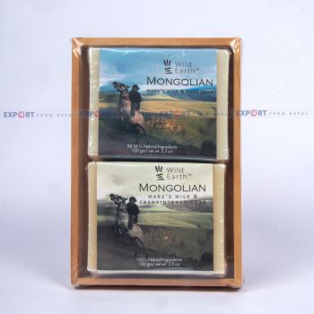 Wild Earth Mongolian Mare's Milk Soap Set ( Frankincense & Rose ) - 100 Gm each
