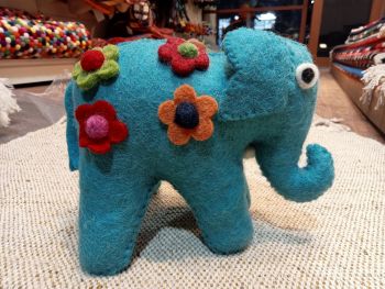 HandFelted Eco-Friendly Elephant For Decoration