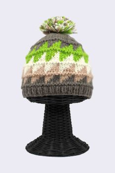 100% Pure Woolen Soft & Warm Multi-Colored Beanie Hat