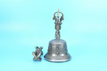 Tibetan Handmade Bronze Dorje Vajra Bell for Meditation 