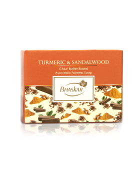 Turmeric & Sandalwood Chiuri Butter Based Brightening Ayurvedic Fairness Soap