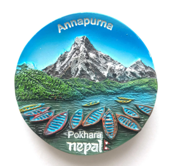  Annapurna View: Fridge Magnets 3d Embossed