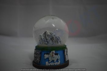 Embossed Printed Design Snow Glass Globe