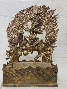 Master Piece Statue of Palden Lhamo In Bronze Finishing