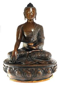 Statue of Shakyamuni Buddha, with Antique Finishing