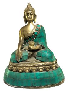 Statue of Shakyamuni Buddha, with Stone Setting