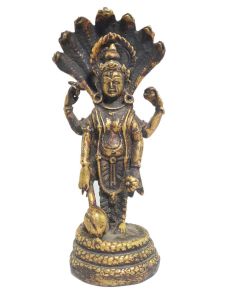 Statue of Vishnu , Antique Finishing