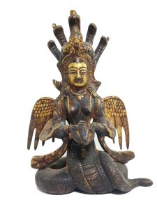 Statue of Naga Kanya , Antique Finishing