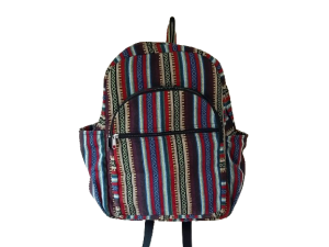 Handcrafted Cotton Blend Backpack for Timeless Unisex Style