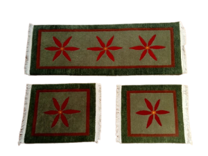 Handknotted/Handmade Nepali Woollen Carpet For Car,Taxi-1 Set