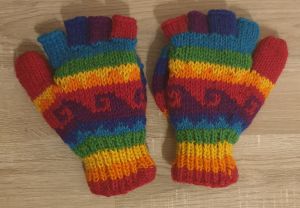 100% Woolen Multi-Colored Gloves