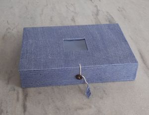 Pashmina Box by cotton wax blue