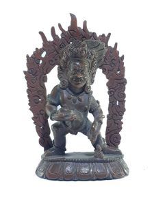  Old Stock , Tibetan Statue of Black Jambala, Chocolate Oxidized , Last Piece