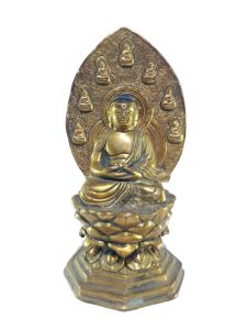  Old Stock , Tibetan Statue of Amitabha Buddha, Full Fire Gold Plated , Last Piece