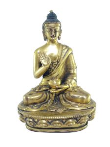  Old Stock , Tibetan Statue of Amoghasiddhi Buddha, Full Fire Gold Plated , Last Piece