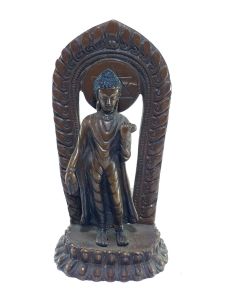  Old Stock , Tibetan Statue of Dipankara Buddha, Chocolate Oxidized , Last Piece