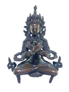 Old Stock , Tibetan Statue of Vajradhara, Chocolate Oxidized , Last Piece