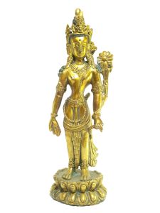  Old Stock Statue of Padmapani Lokeshvara Full Gold Plated , Last Piece 