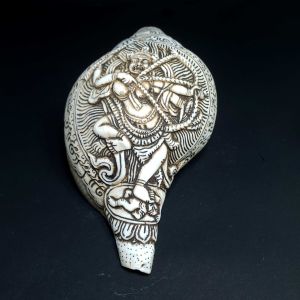 Tibetan Conch Shell with Kurukulla Hand Carved 