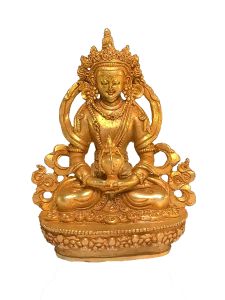 Nepali Small Statue Of Aparmita , Full Gold Plated 