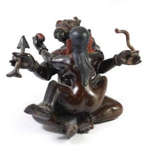  Old Stock , Statue of Yamantaka Shakti, Double Color Oxidation , Now Rare 