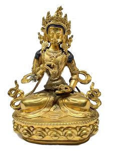 Nepali Statue Of Vajrasattva, Full Gold Plated 