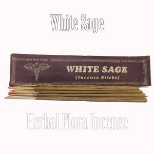  White Sage , Natural Flora Incense Stick