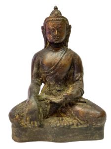  40+ Year Handmade Statue Of Shakyamuni Buddha, Copper Antique 