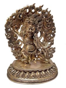  Masterpiece , Sterling Silver, 774 Gram Statue of Vajrapani, Old Stock 