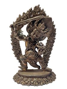  Masterpiece , Sterling Silver, 174 Gram Statue of Kadga Pani - Chandrama Roshan, Old Stock 