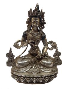  Masterpiece , Sterling Silver, 725 Gram Statue of Vajrasattva, Old Stock 