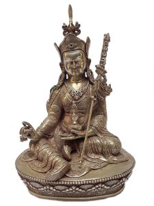  Masterpiece , Sterling Silver, 1472 Gram Statue of Padmasambhava, Old Stock 