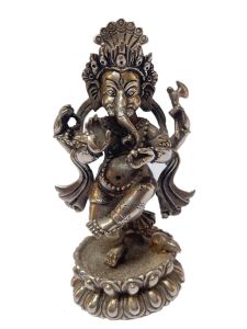  Masterpiece , Sterling Silver, 355 Gram Statue of Ganesh , Old Stock 